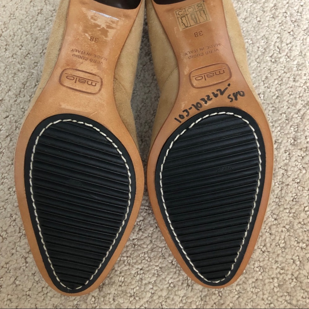 Faux suede Nude pumps - Picture 4 of 7